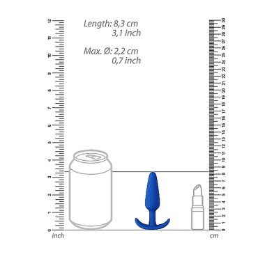 Wodoodporny silikonowy korek analny zatyczka 7,5cm